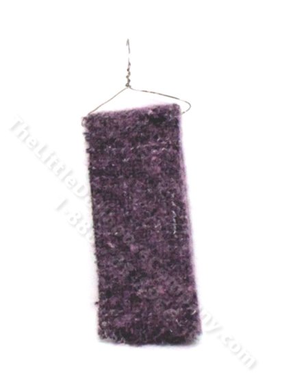 (image for) Miniature Purple Wool Blanket for Dollhouses
