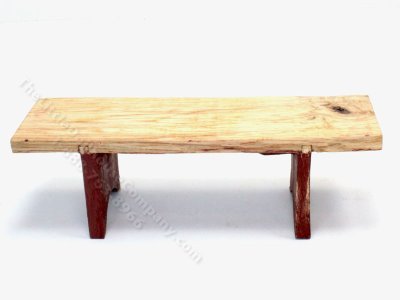 (image for) Miniature Aged Wooden Garden Bench