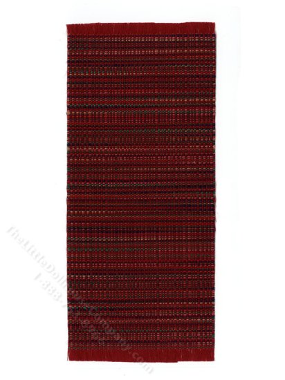 (image for) Miniature Burgundy Rug for Dollhouses - Small
