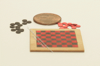 (image for) Dollhouse Miniature Checker Board Game by Amy Robinson