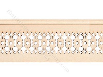 (image for) Miniature Ornate Circular Pattern Porch Rail for Dollhouses