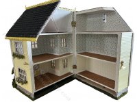 (image for) 1:48 Scale Sister House Dollhouse Kit - Yellow