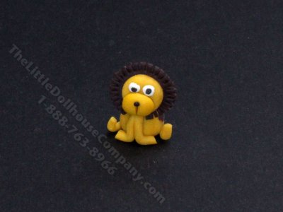 (image for) Miniature Lion Sculpture for Dollhouses