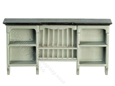 (image for) Miniature Black-Grey Plateholder For Dollhouses