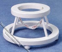(image for) Miniature White Baby Walker for Dollhouses