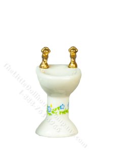 (image for) 1:24 Scale Miniature Bathroom Sink for Dollhouses