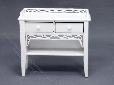 (image for) Miniature White Small Console Table
