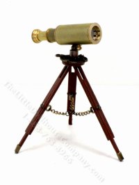 (image for) Miniature Brass Telescope for Dollhouses