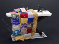 (image for) Dollhouse Scale Model Ironing Board with Iron