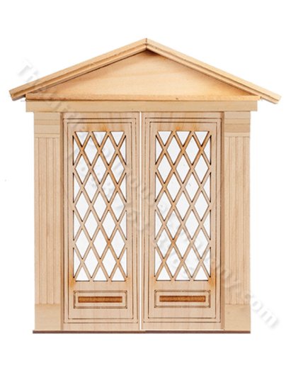 (image for) Dollhouse 10 Raised Panel Double Door
