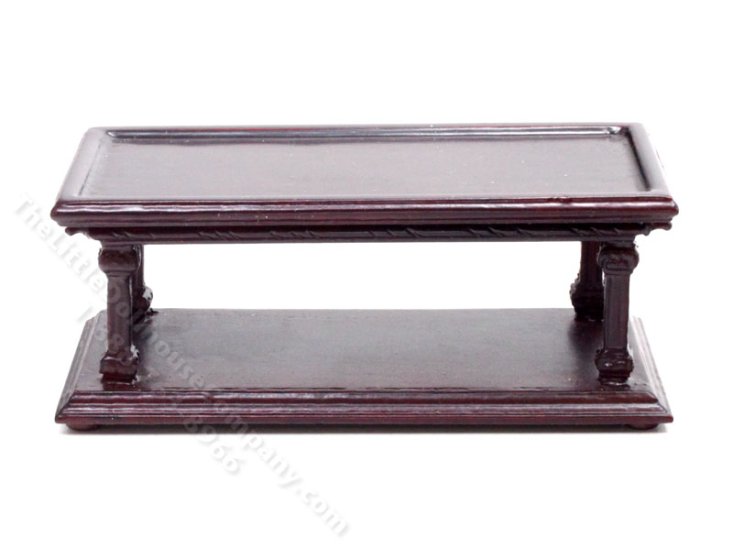 (image for) Miniature Mahogany Coffee Table for Dollhouses