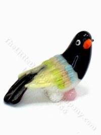 (image for) Miniature Glass Parakeet Statue for Dollhouses