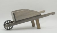 (image for) Miniature Wooden Wheelbarrow