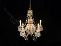 (image for) Dollhouse Miniature 12V Helene Crystal Chandelier