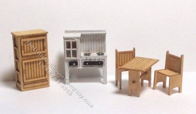 (image for) 1:48 Scale 5pc Country Kitchen Kit