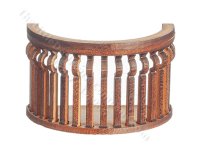 (image for) Miniature Round Balcony with C-Curve for Dollhouses