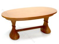(image for) Miniature Oak Turin Table for Dollhouses