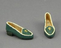 (image for) Miniature Green Low Heeled Leather Loafer by Judith Blondell