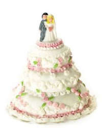 (image for) Miniature Wedding Cake for Dollhouses