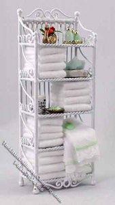 (image for) Powder Room Towel Storage Rack