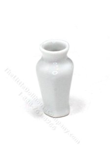 (image for) Miniature White Hexagon Vase for Dollhouses