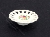 (image for) Miniature Porcelain Rose Cake Pedestal