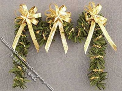 (image for) Miniature Fireplace Swag Garland for Dollhouses