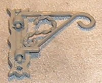 (image for) Miniature Plant Hanger, Swivel, White for Dollhouses