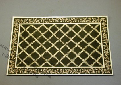 (image for) Dollhouse Miniature Leaves Carpet