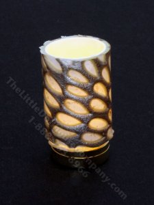 (image for) Miniature Battery Operated Small Honeycomb Hurricane Lamp