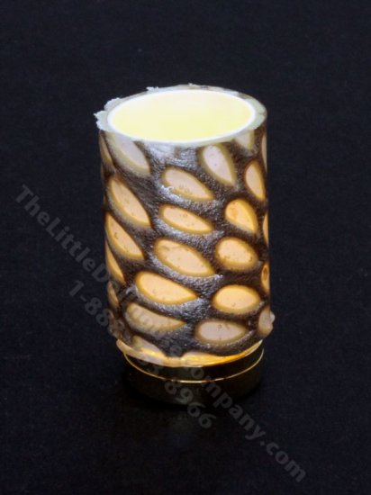(image for) Miniature Battery Operated Small Honeycomb Hurricane Lamp
