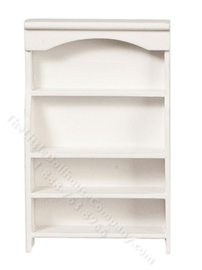 (image for) Miniature White Bathroom Cabinet for Dollhouses