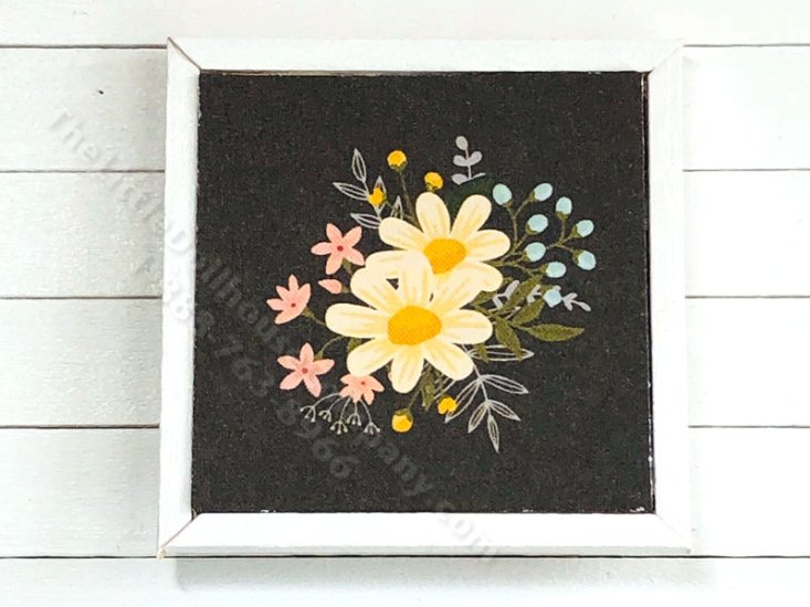 (image for) Miniature Bunch of Flowers Board Print