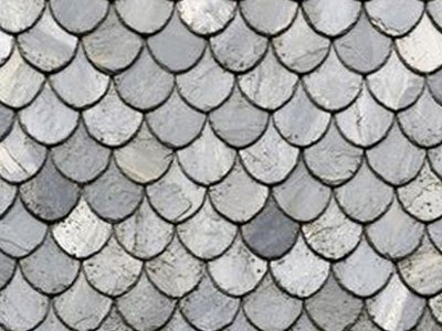 (image for) Dollhouse 1/2" Scale Roof Paper