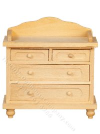 (image for) Miniature Working Table for Dollhouses, Unfinished