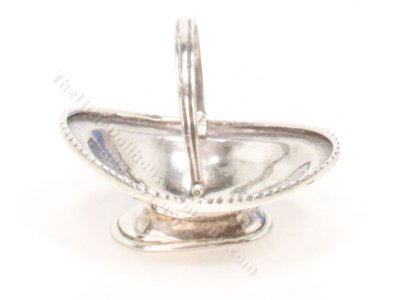 (image for) Miniature Sterling Silver Basket by Pete Acquisto