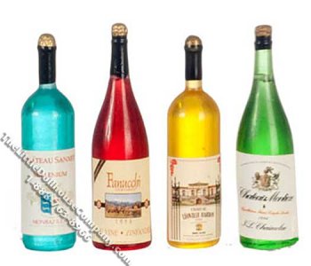 (image for) Dollhouse Scale Model Wine Bottle Set
