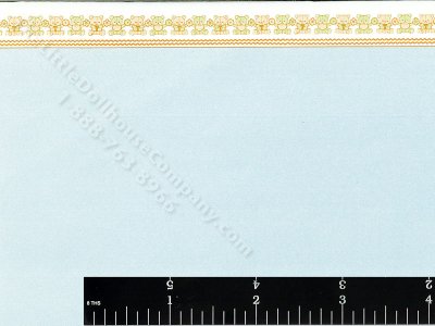(image for) Mini Mini Dots/Bear Pattern Miniature Wallpaper for Dollhouses
