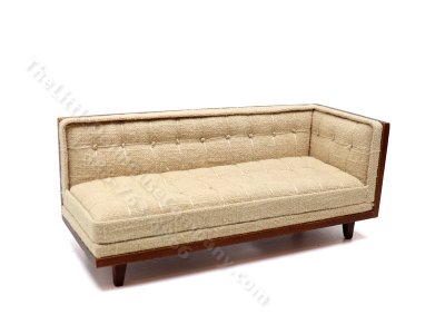 (image for) Miniature Mid Century Sectional for Dollhouses - Beige