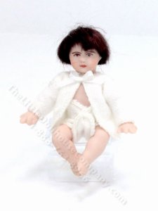 (image for) Brunette Toddler with Cardigan by Cindy's Dolls