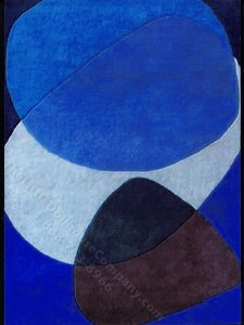 (image for) Miniature Abstract Blue Rug by PRD Miniatures
