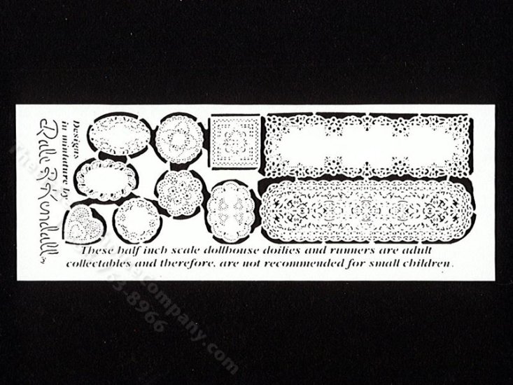 (image for) Half Scale Miniature Doilies by Jeannetta Kendall