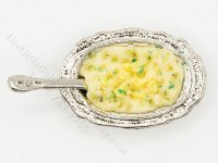 (image for) Miniature Dish of Mashed Potatoes for Dollhouses