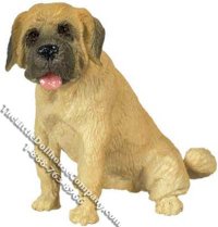 (image for) Dollhouse Scale Model Sitting Mastiff