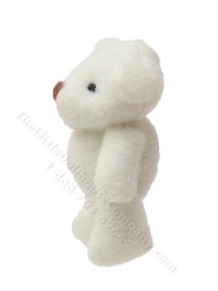 (image for) Miniature White Teddy Bear for Dollhouses