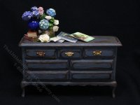 (image for) Miniature Blue Dresser by Twylla Charles for Dollhouses