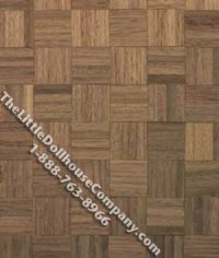(image for) Dollhouse 1/2 Scale Model Four Finger Parquet Wood Floor