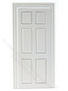 (image for) Dollhouse Scale Model False Door - White