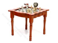 (image for) Miniature Gentlmans Chess Table - As Is