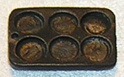 (image for) Miniature Cast iron Muffin Baking Pan for Dollhouses